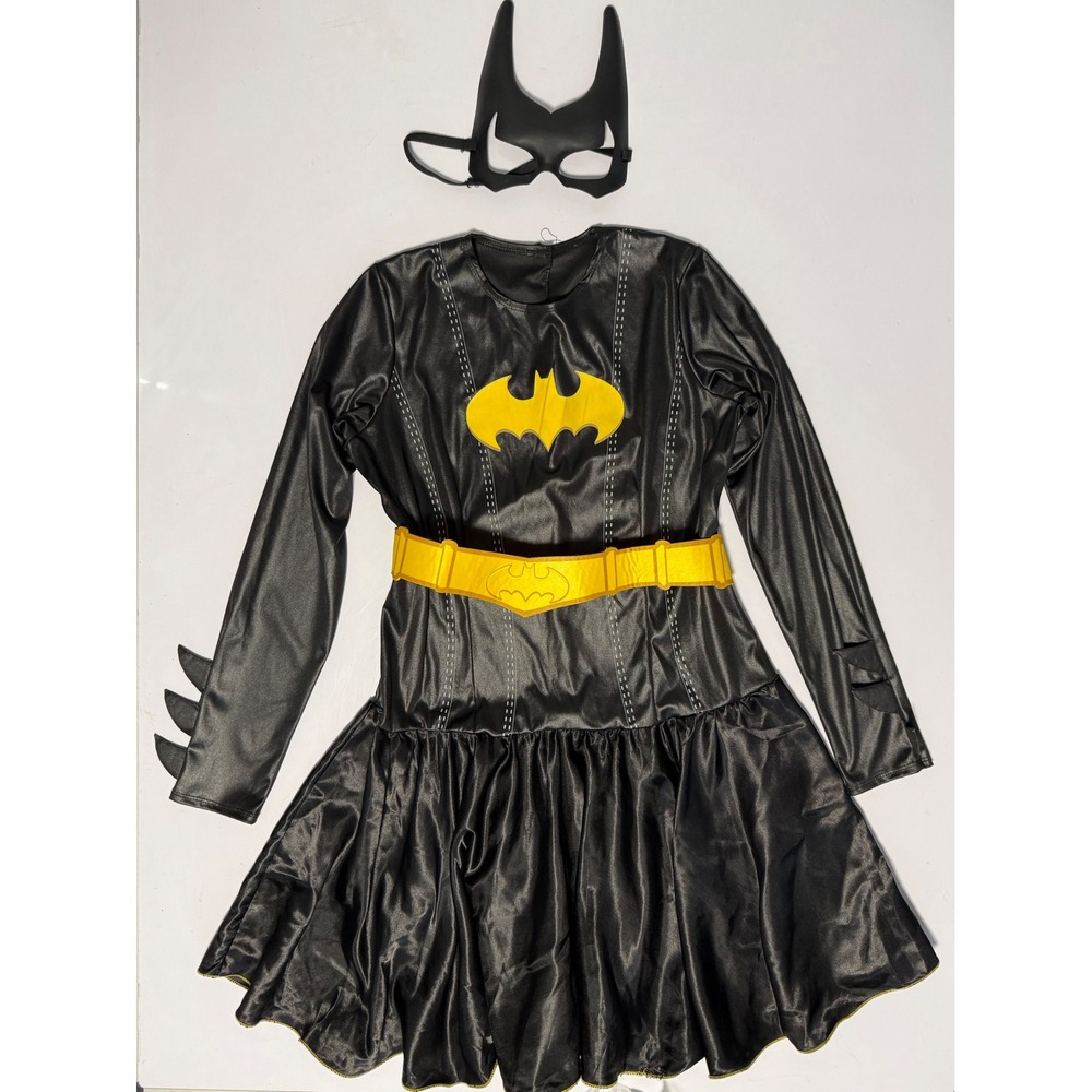 Rubies DC Comics Womens Batgirl Costume Dress Mask Belt Black Yellow 240-11-5438